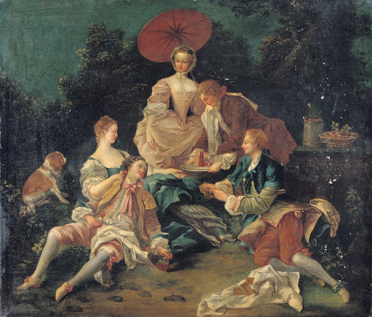 Pique-nique dans un parc - Nicolas Lancret