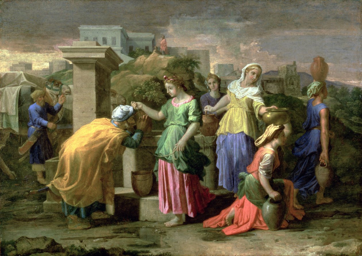 Éliézer et Rébecca au puits, vers 1660-65 - Nicolas Poussin