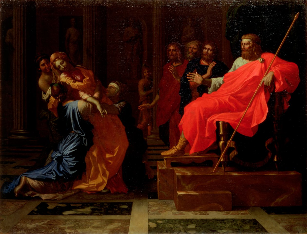 Esther devant Assuérus, fin des années 1650 - Nicolas Poussin