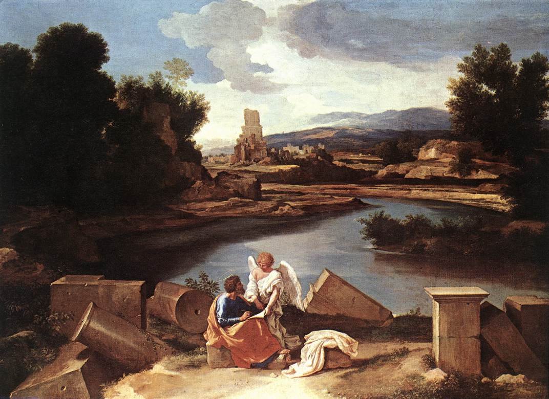 Paysage avec saint Matthieu et l