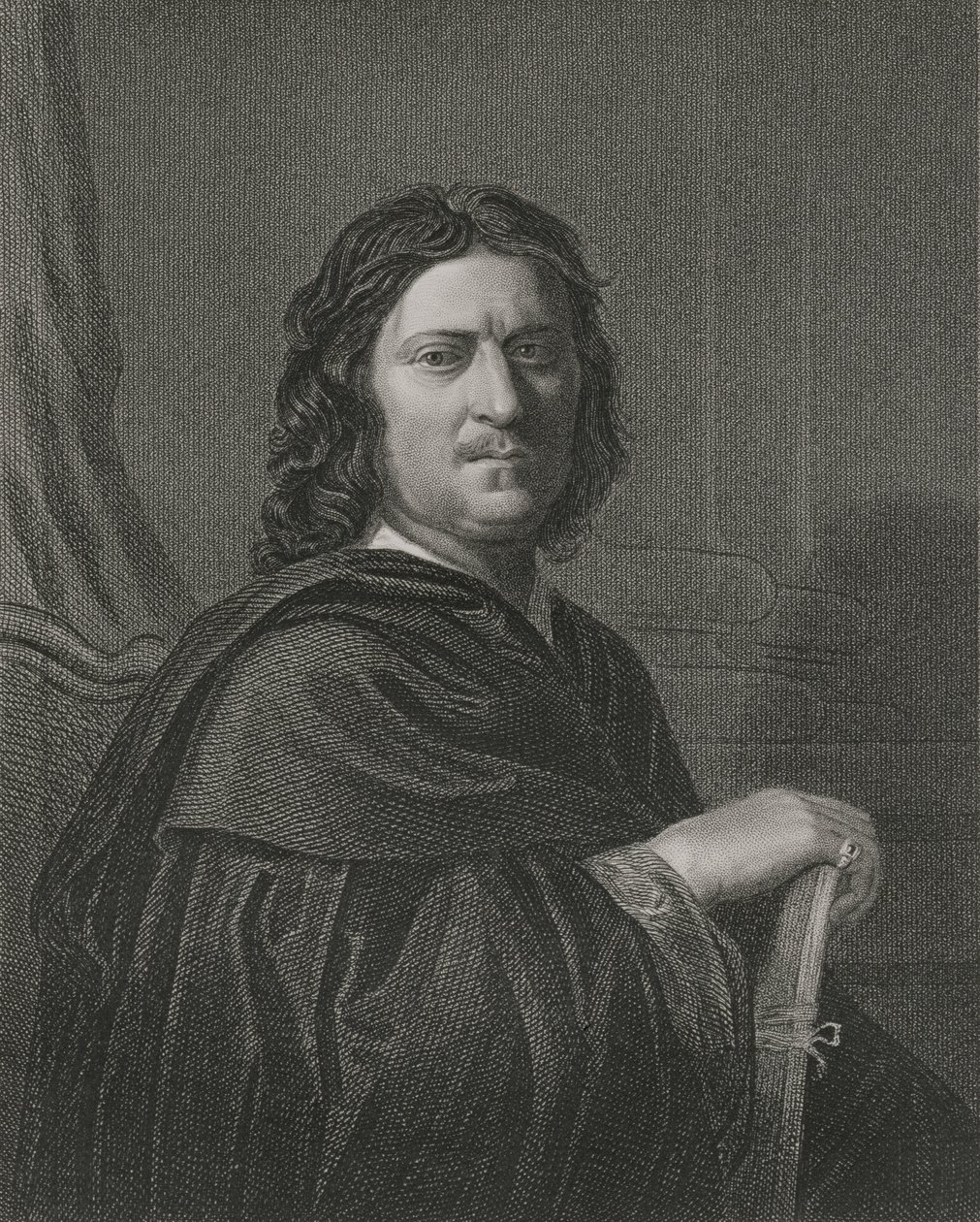 Autoportrait, gravé par James Posselwhite, publié par William Mackenzie - Nicolas Poussin