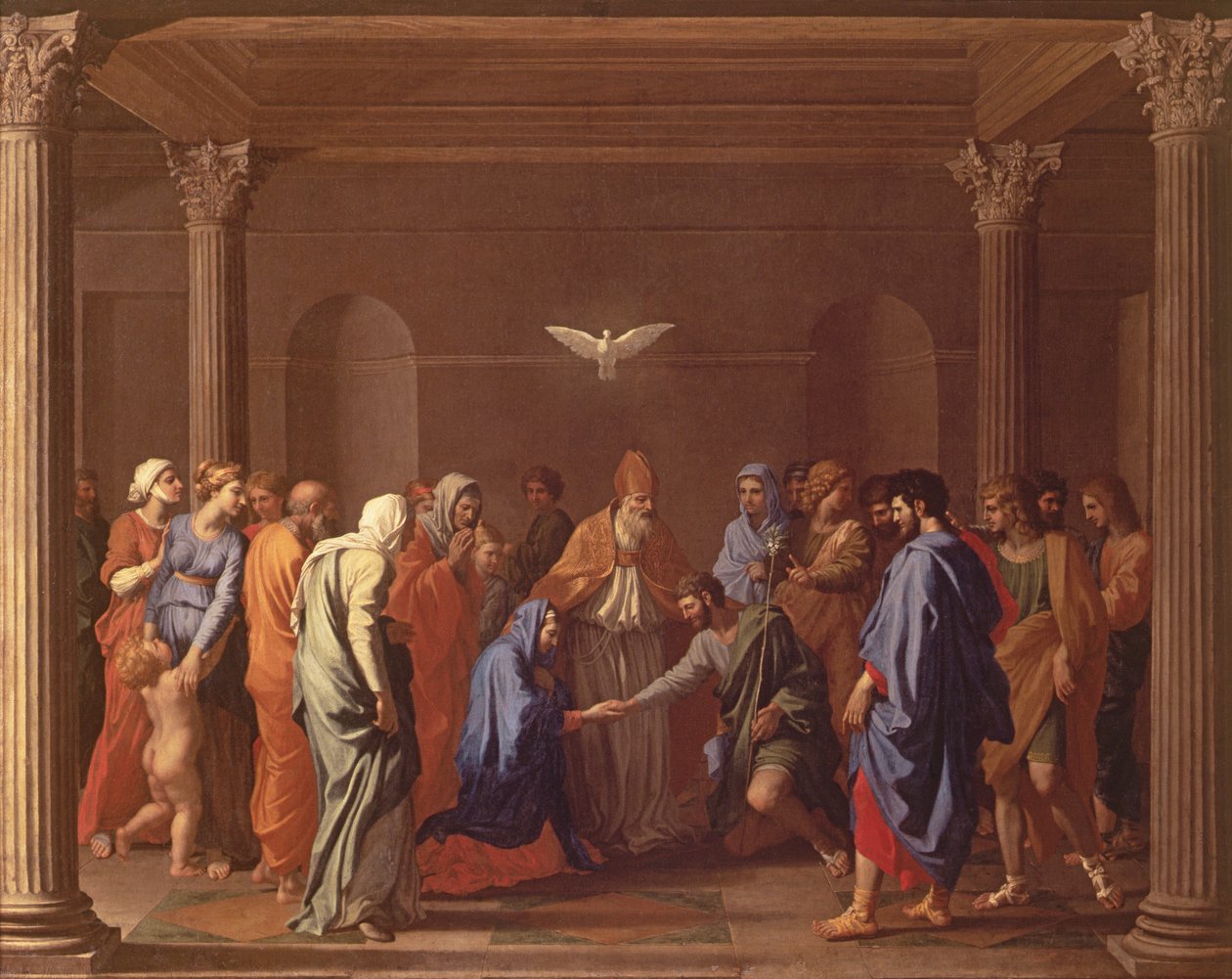 Le Mariage de la Vierge, vers 1638-40 - Nicolas Poussin