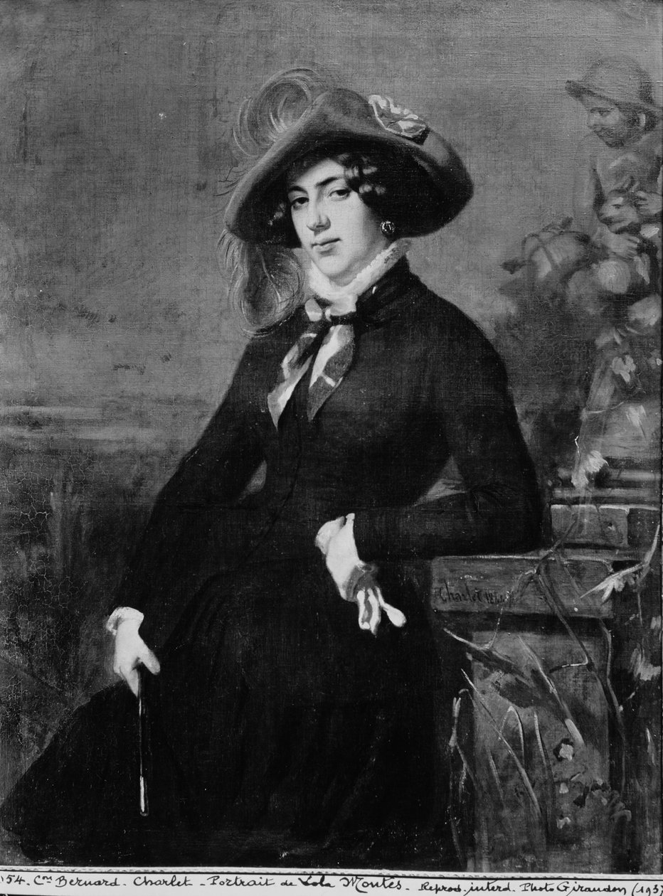Portrait de Lola Montez (1821-61), 1844 - Nicolas Toussaint Charlet