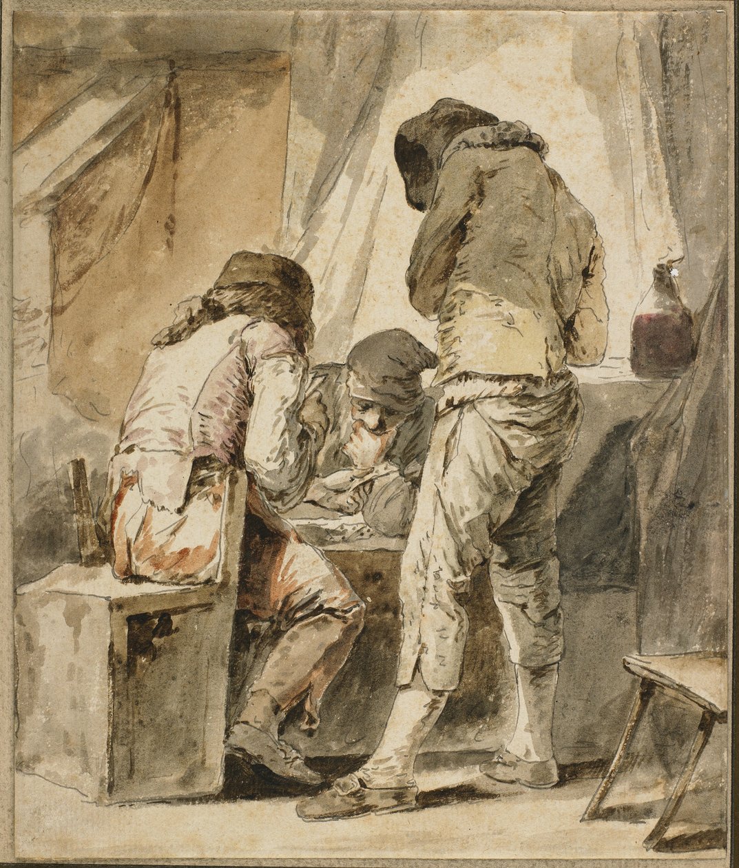 Un Mouvement Difficile, c. 1781 - Nicolas Bernard Lepicie