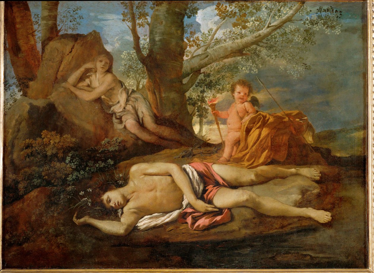 Echo et Narcisse ... - Nicolas (attr.to) Poussin