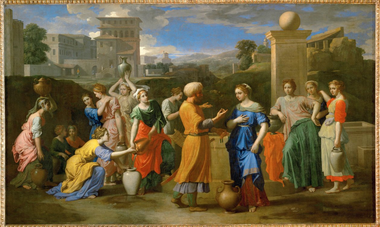 Eliezer et Rebecca ... - Nicolas (attr.to) Poussin