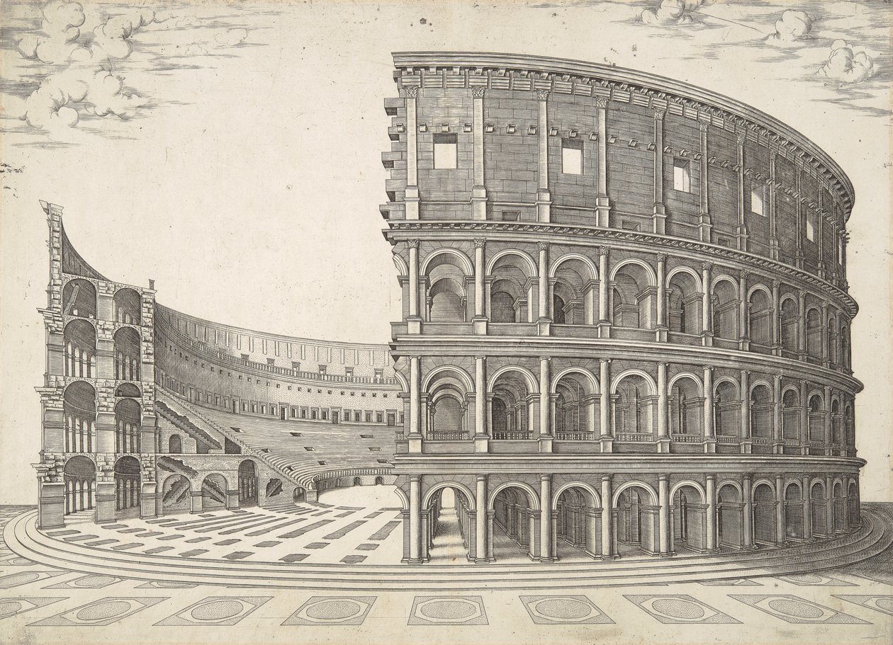 Theatrum Sive Coliseum Romanum - Nicolas Beatrizet
