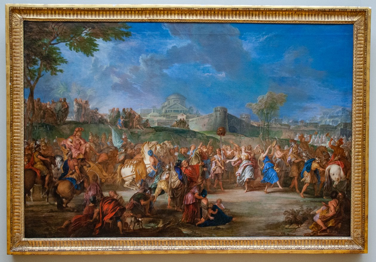 Français :  Le Triomphe de David
Russe : "Triomphe de David - Nicolas Bertin