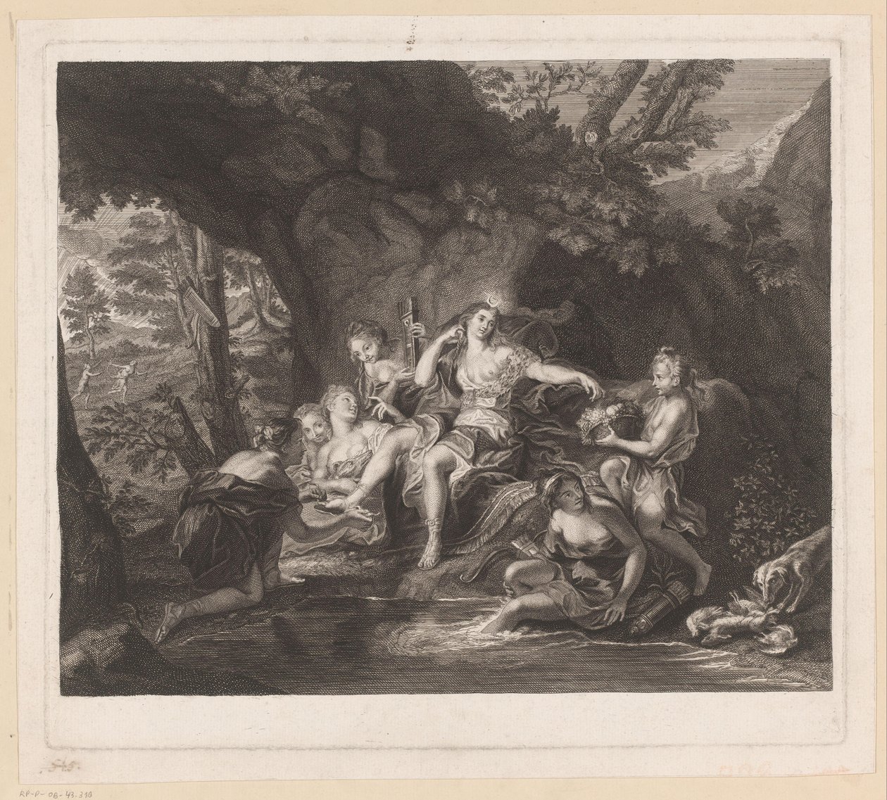 Le Bain de Diane - Nicolas Gabriel Dupuis (attributed to)