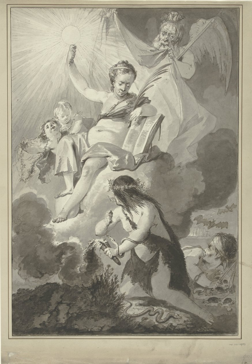 Le Temps révèle la Vérité - Nicolas Joseph Delin (possibly)