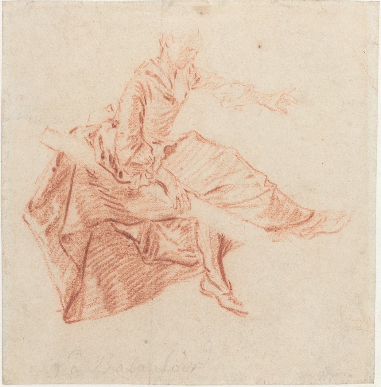 Dame assise sur une balançoire - Nicolas Lancret