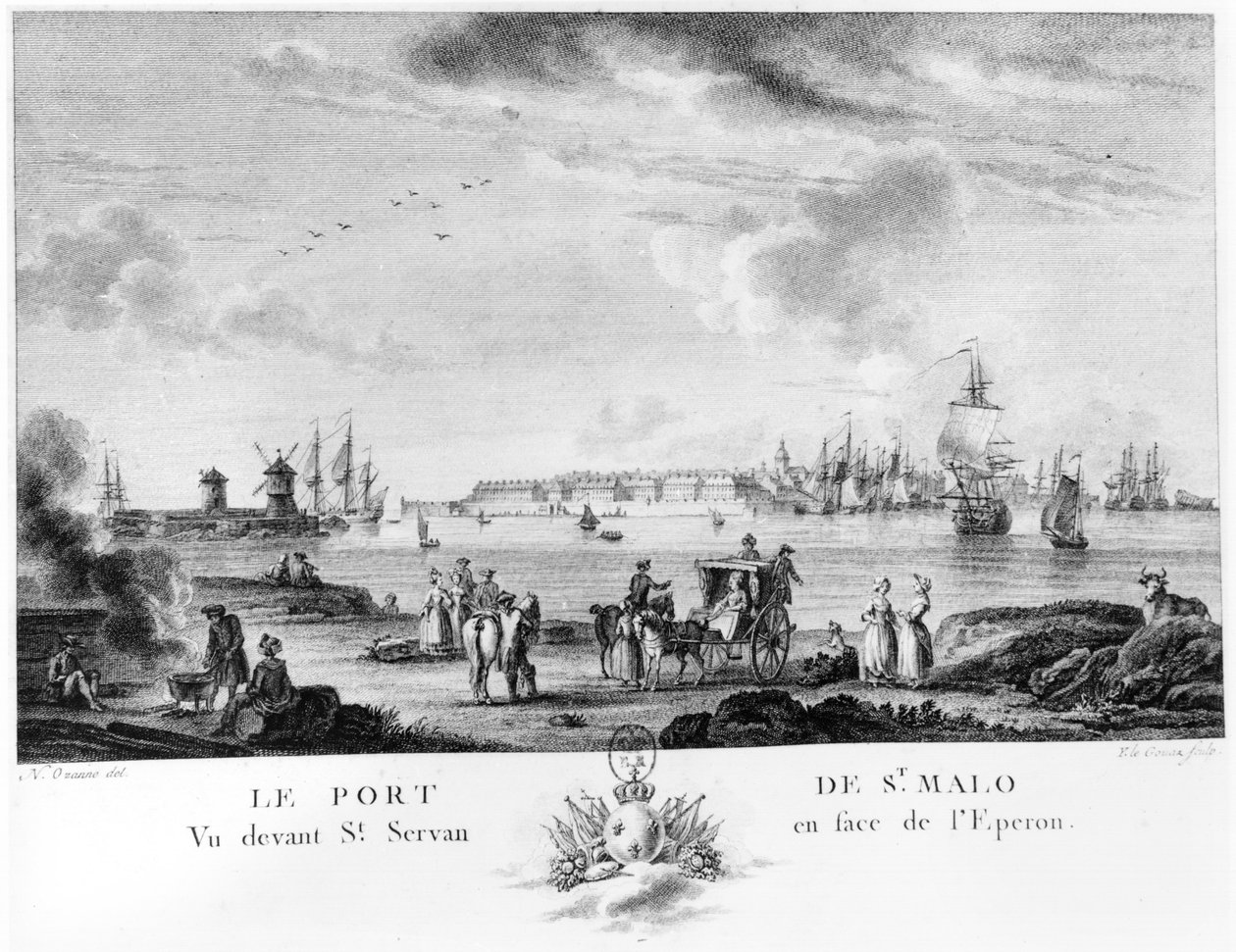 Vue de Saint-Malo - Nicolas Marie Ozanne
