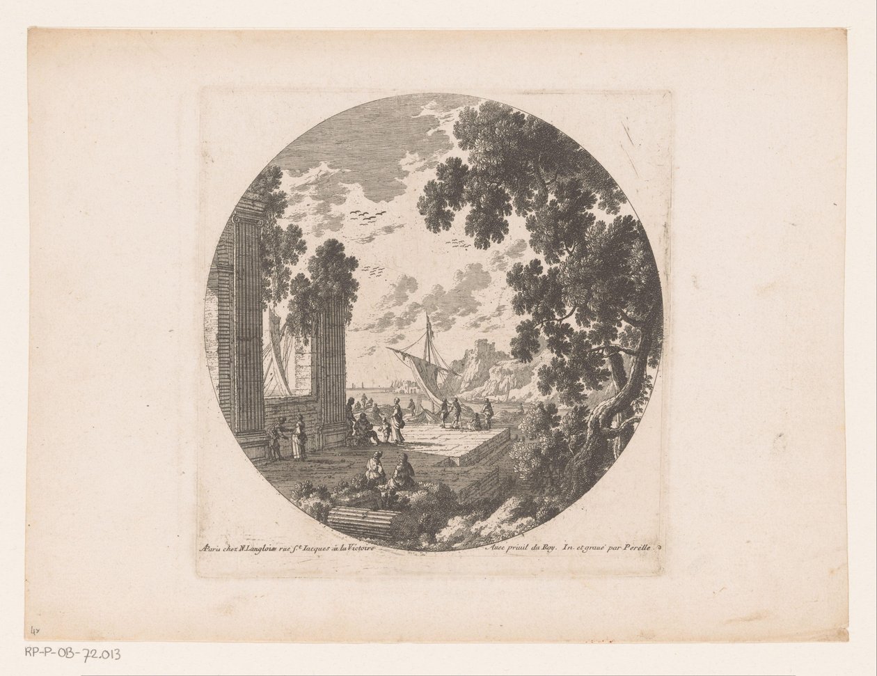 Ruines sur le quai au bord de la mer - Nicolas Perelle