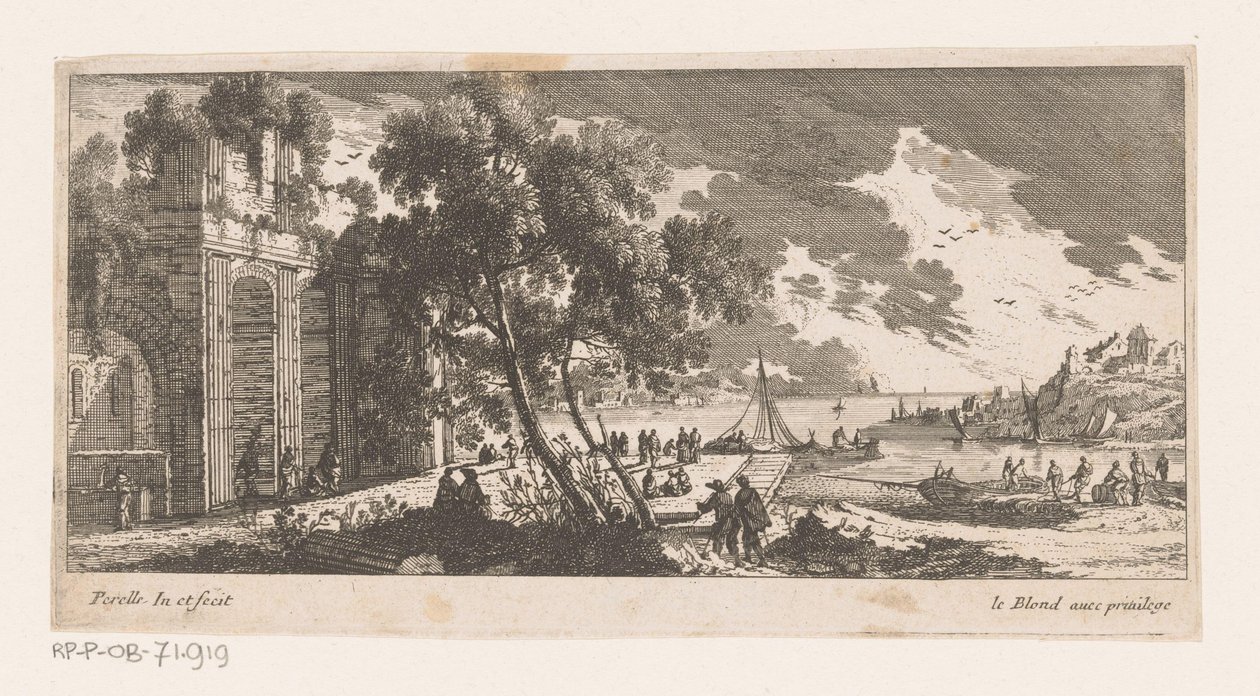 Ruine sur le quai près de la mer - Nicolas Perelle
