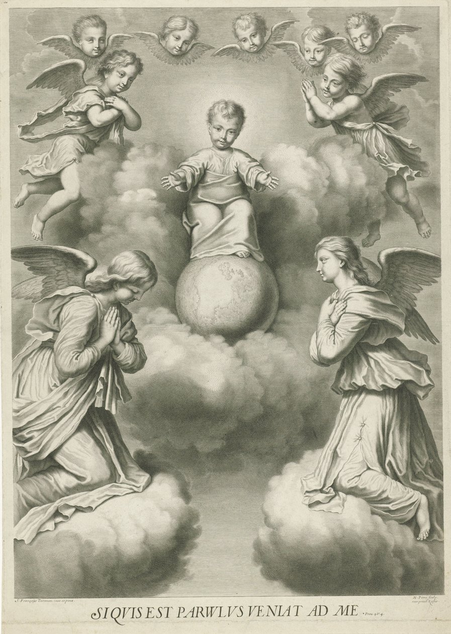 Enfant Jésus comme Salvator Mundi - Nicolas Pitau (I)