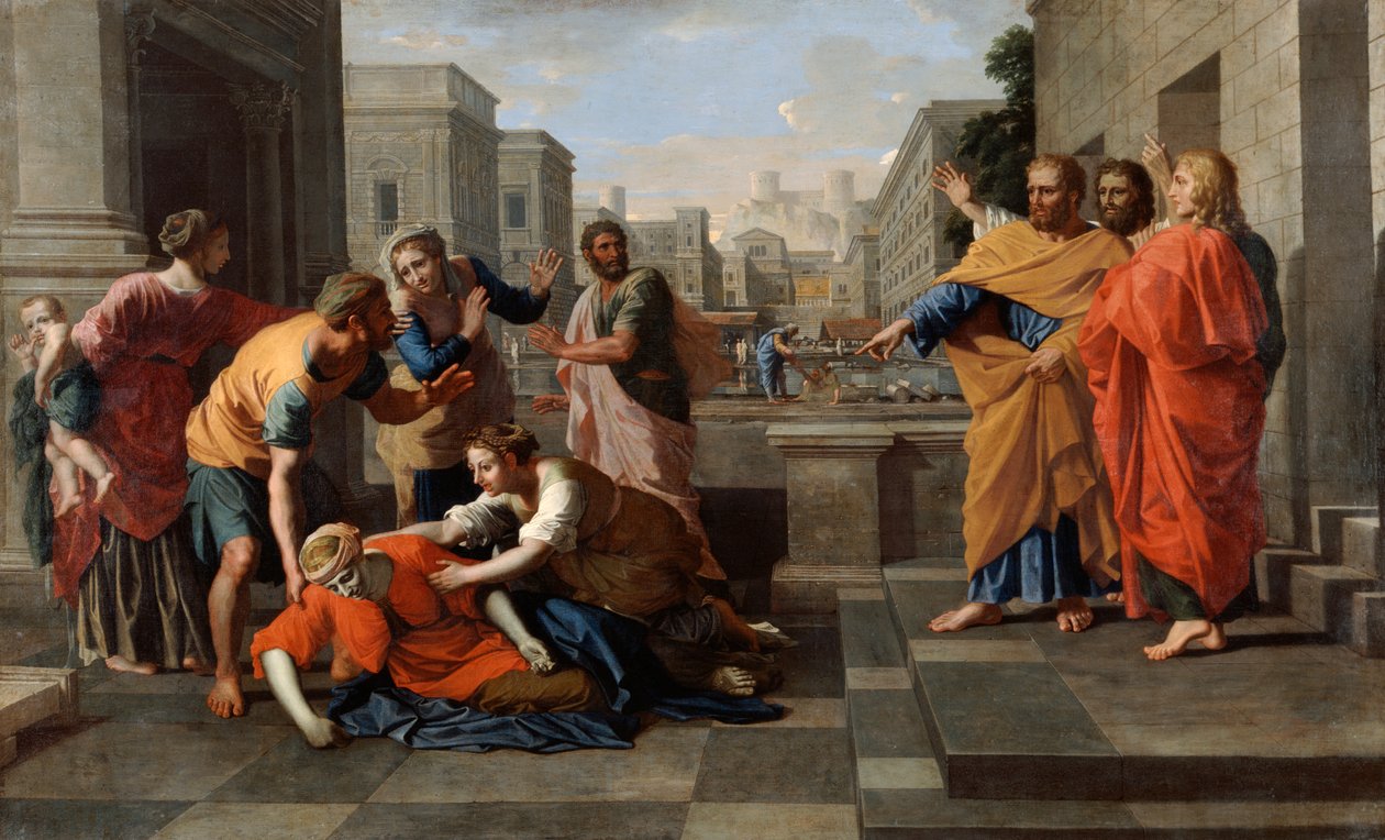 La Mort de Saphira, 1652 - Nicolas Poussin