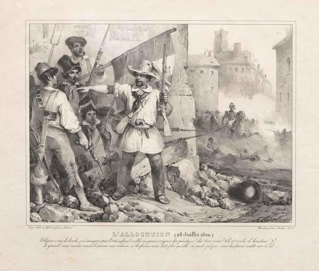Allocution (28 juillet 1830) - Nicolas Toussaint Charlet