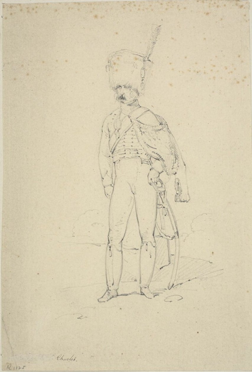 Hussard debout - Nicolas Toussaint Charlet