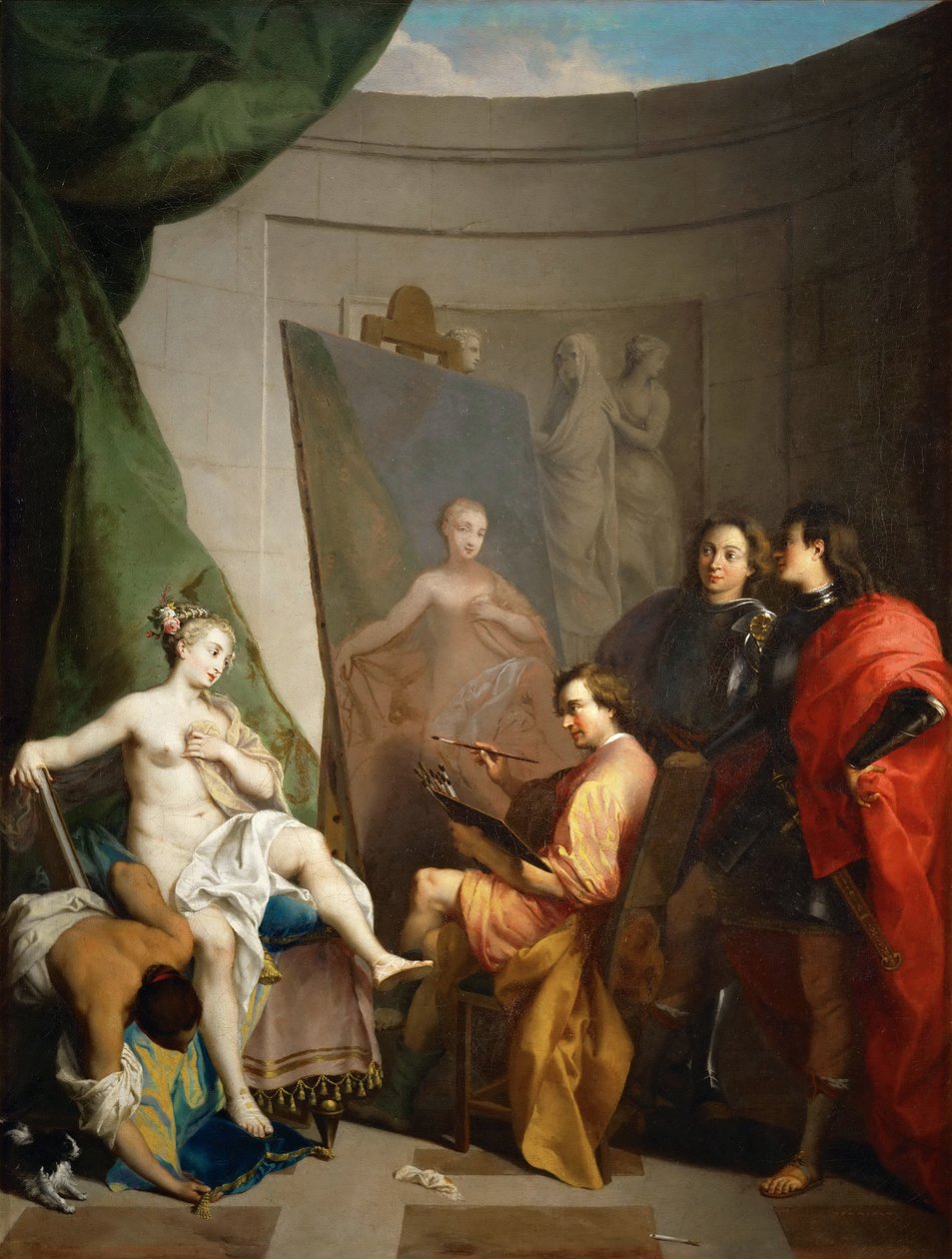 Apelles peignant Campaspe - Nicolas Vleughels