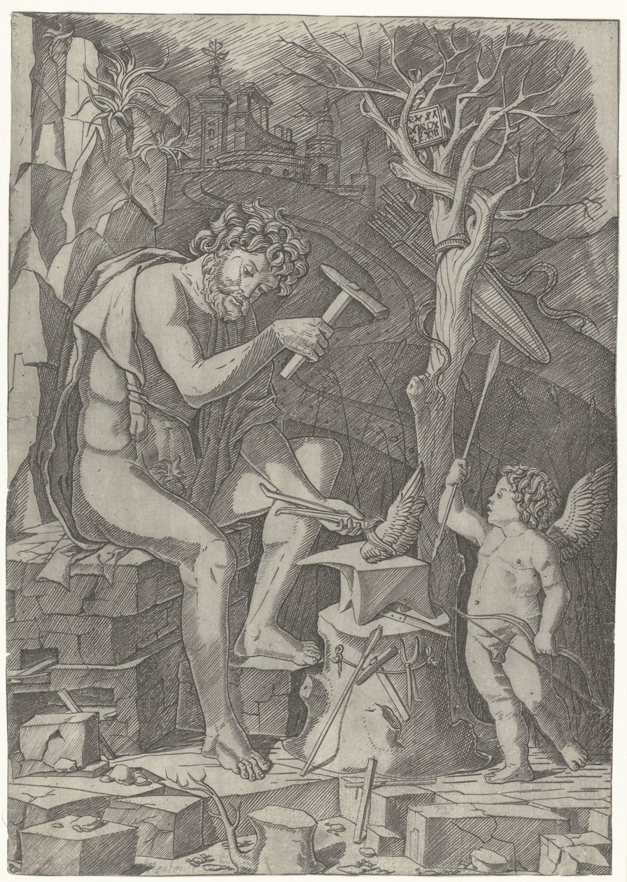 Vulcain forgeant l