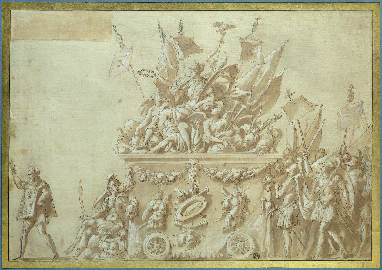 Entrée triomphale de Charles IX (1550-74) - Nicolo dell Abate