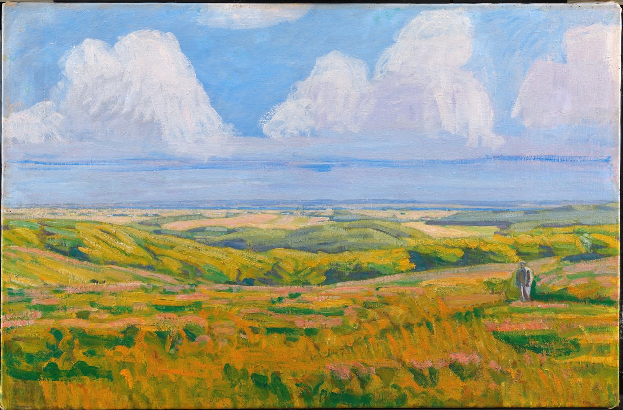 Vue de Korsdalen. Collines de Hammer - Niels Larsen Stevns