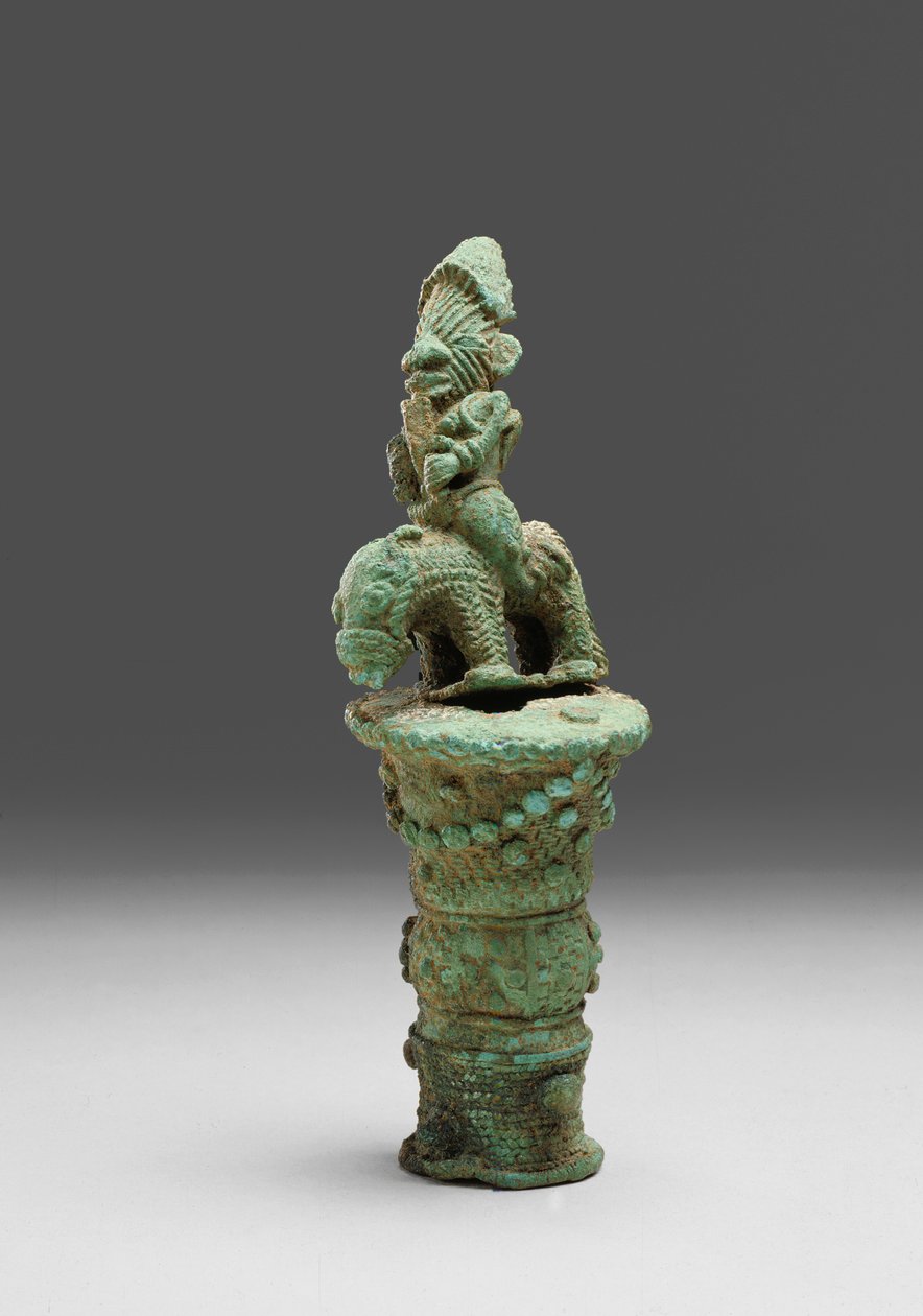 Poignée de chasse-mouches (bronze) - Nigerian School