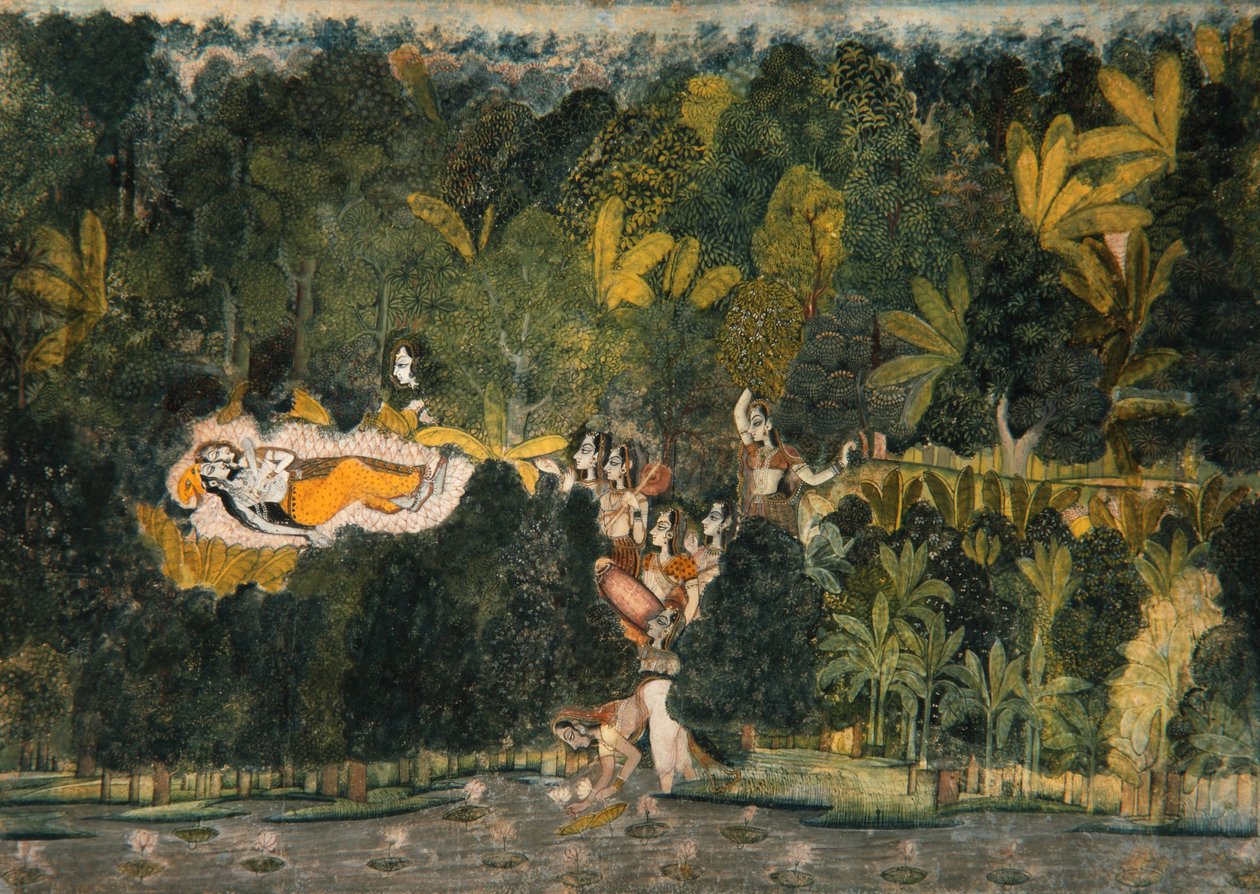 Le bosquet de la passion tranquille, c.1750 - Nihal Chand