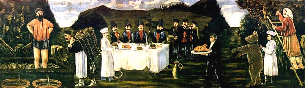 Fête au temps des vendanges - Niko Pirosmani