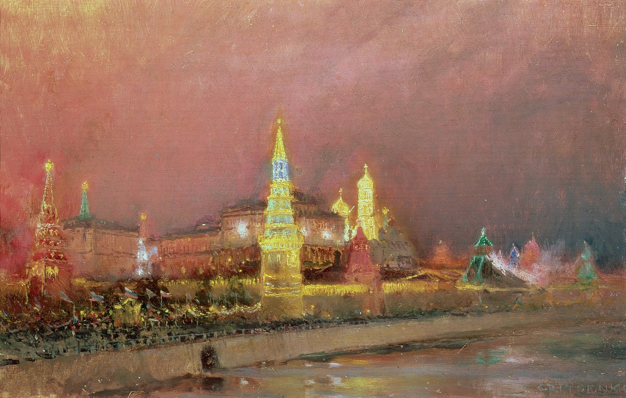 Illumination au Kremlin, 1896 - Nikolai Nikolaevich Gritsenko