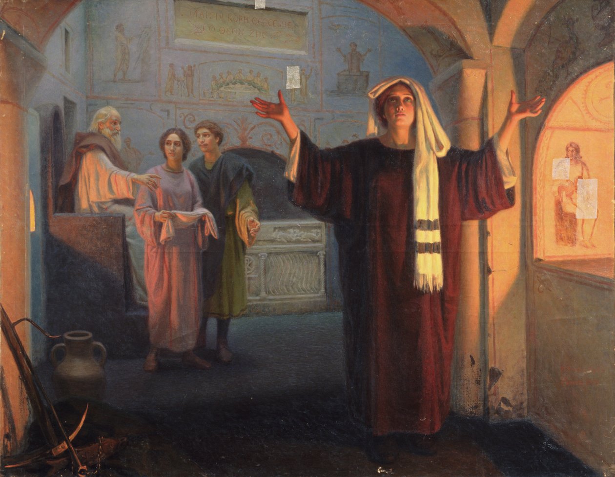 Dans une catacombe, 1900 - Nikolai Nikolayevich Alexandrov