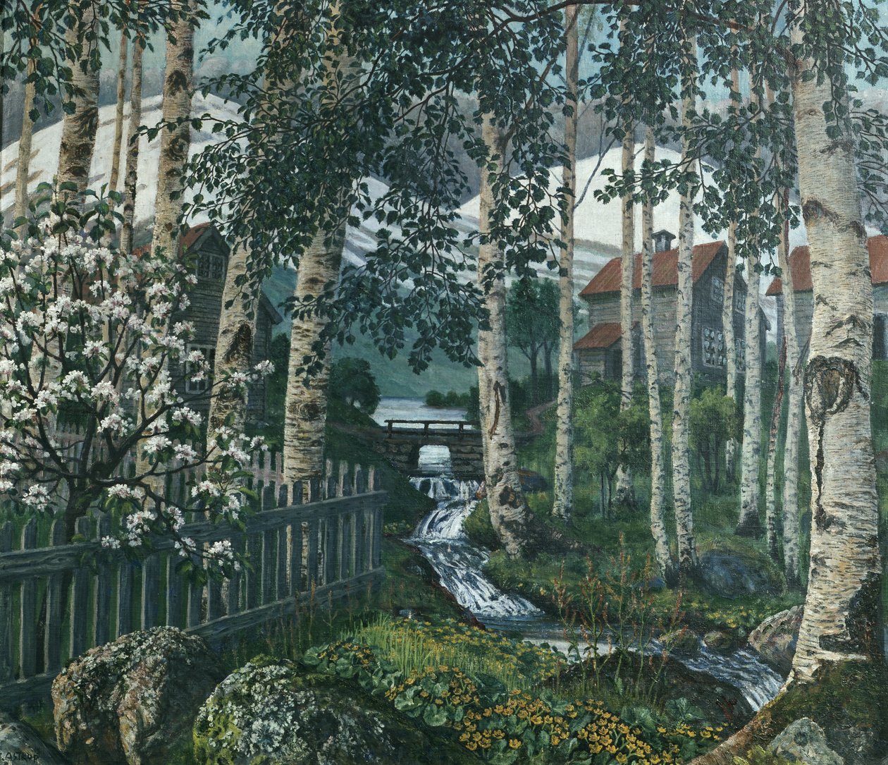 Bouquet de bouleaux - Nikolai Astrup