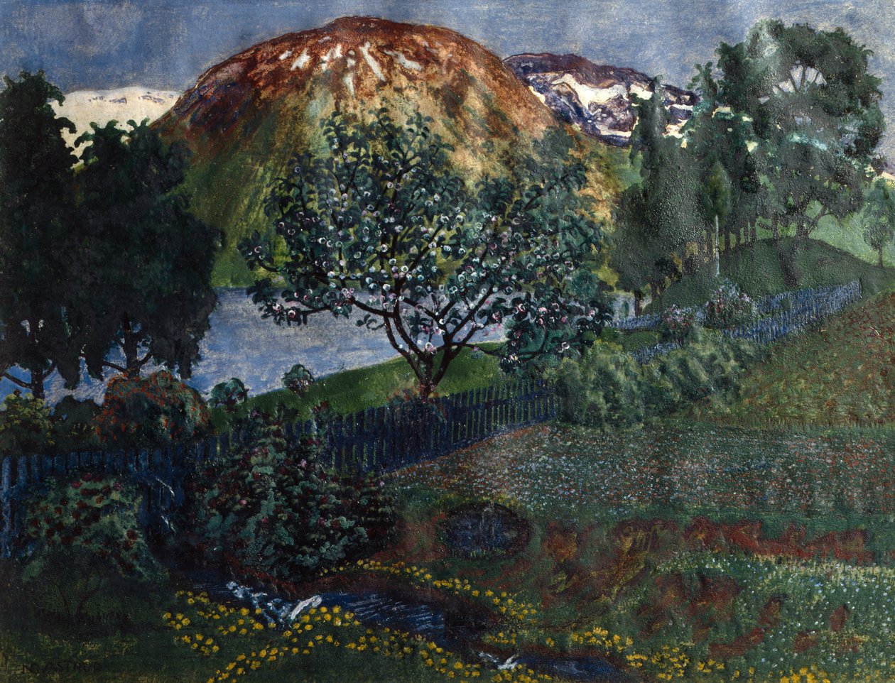 Nuit de juin dans le jardin - Nikolai Astrup