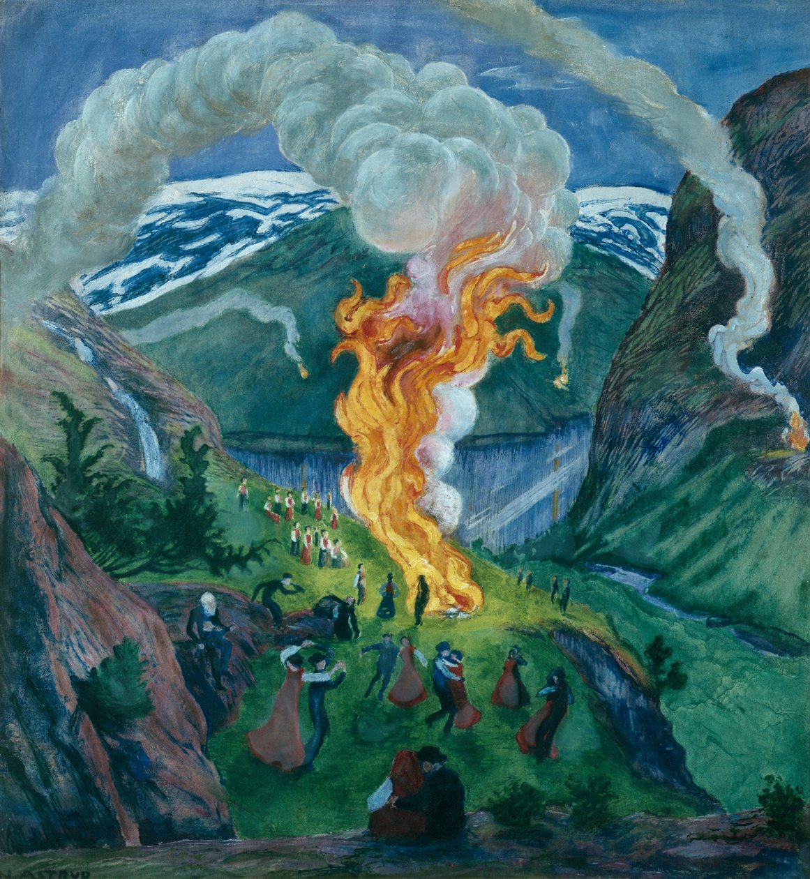 Feu de la Saint-Jean - Nikolai Astrup