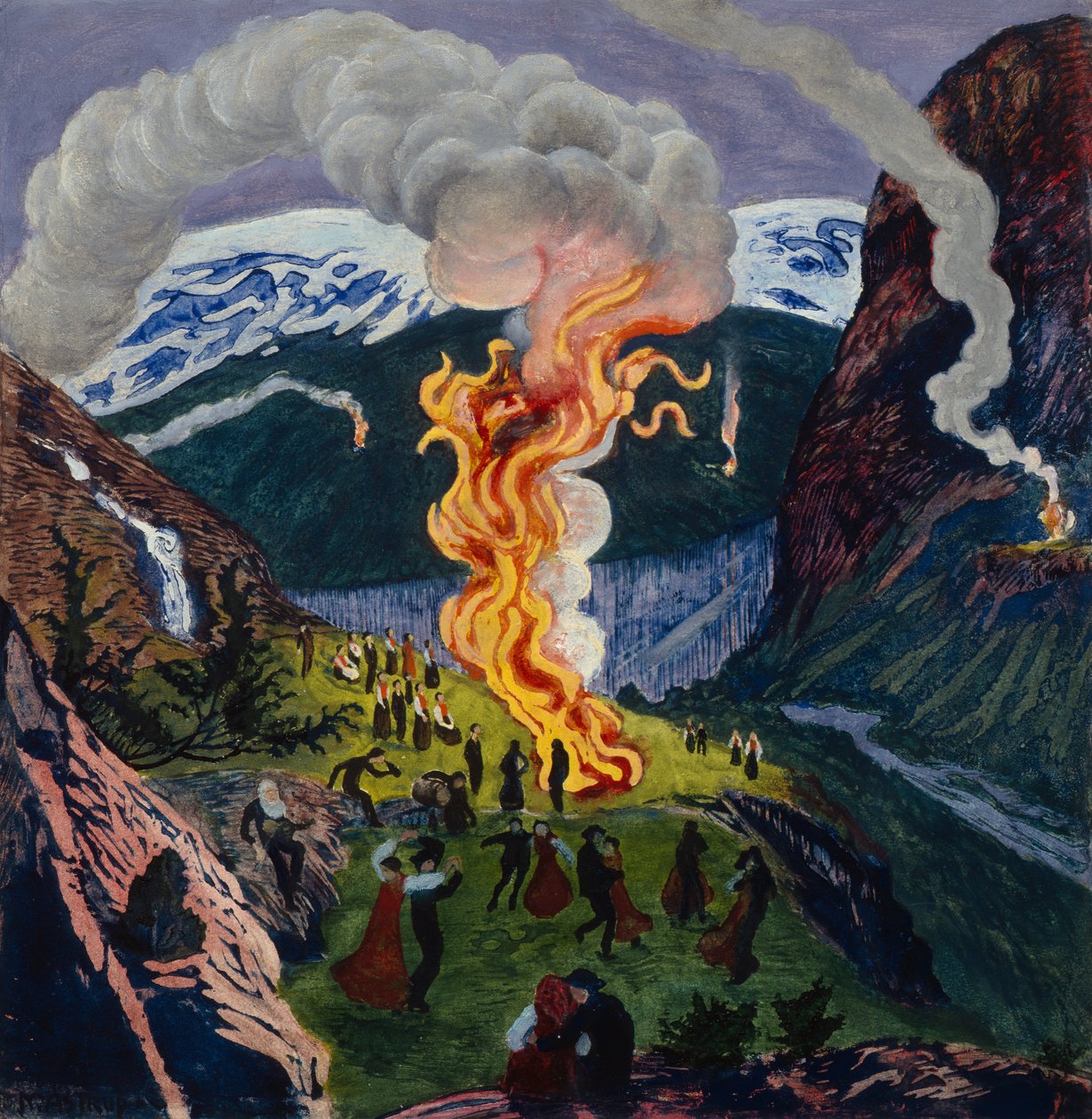 Feu de la Saint-Jean - Nikolai Astrup