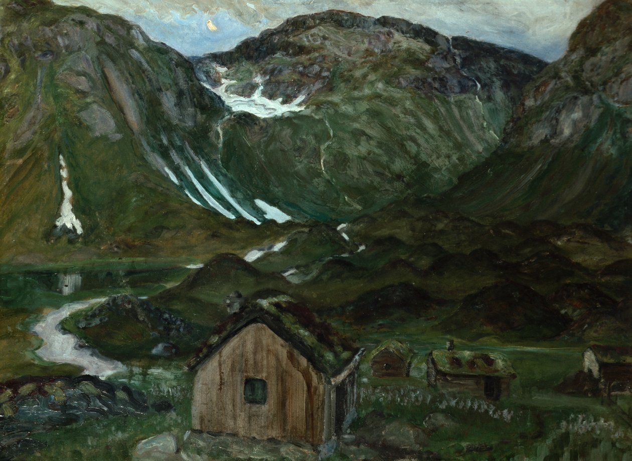 Pâturage au clair de lune - Nikolai Astrup