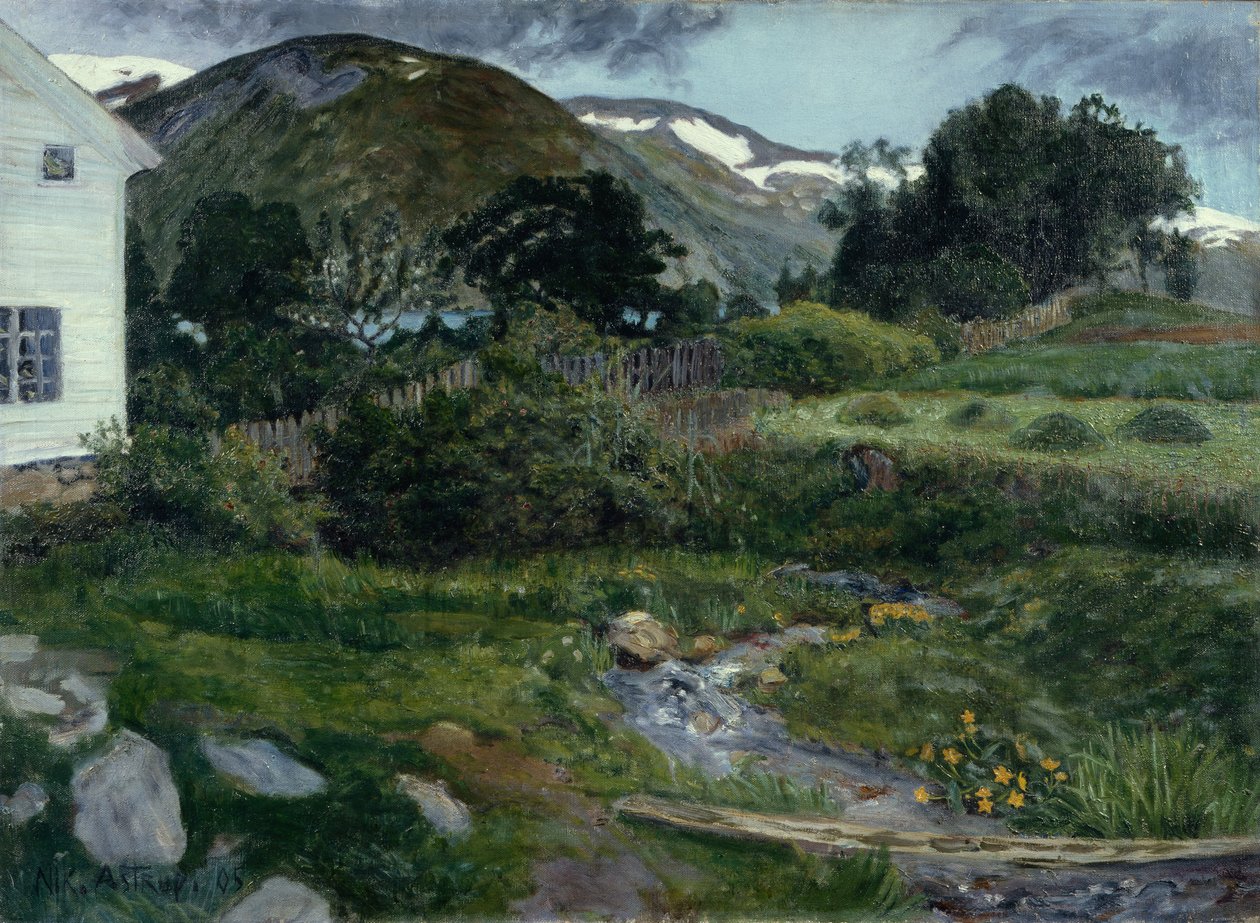 Le terrain du presbytère, Jølster - Nikolai Astrup