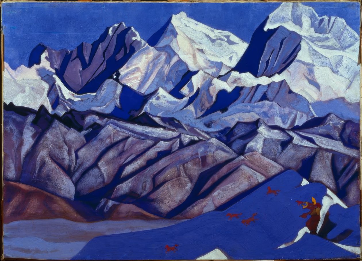 Chevaux rouges - Nikolai Konstantinowitsch Roerich