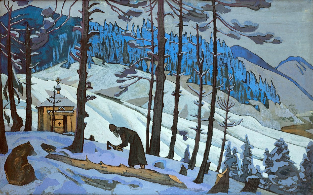 Saint Serge le Bâtisseur, 1925 - Nikolai Konstantinowitsch Roerich