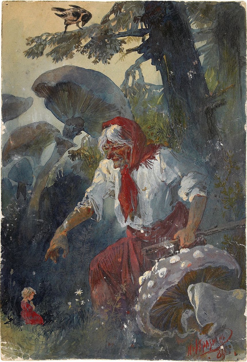 Baba Yaga, 1889 - Nikolai Nikolayevich Karasin