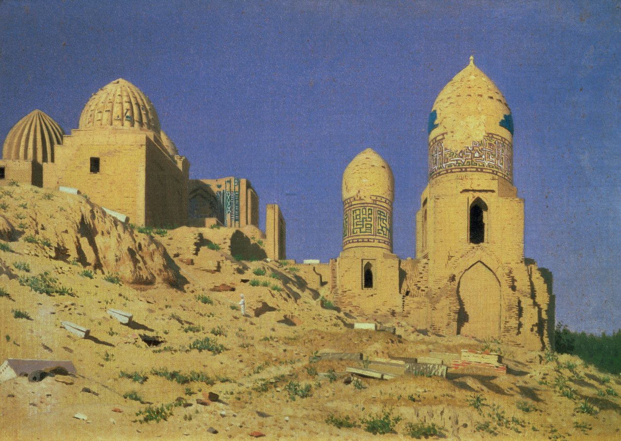 Mausolée Hazreti Shakh-i-Zindeh à Samarkand, 1869-70 - Nikolai Stepanovich Vereshchagin