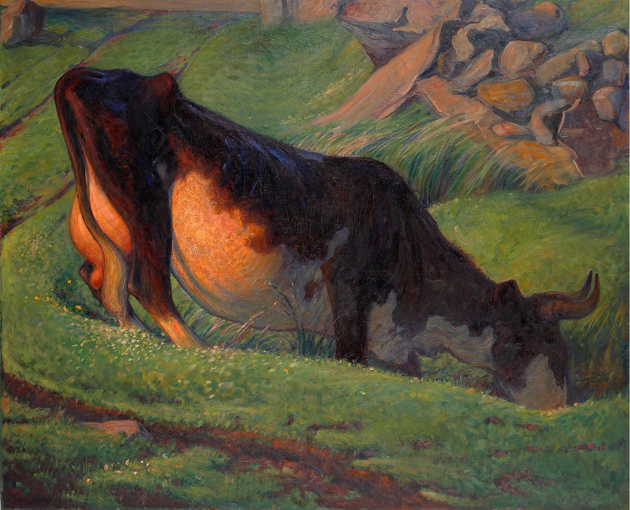 Vache pâturant - Nils Kreuger