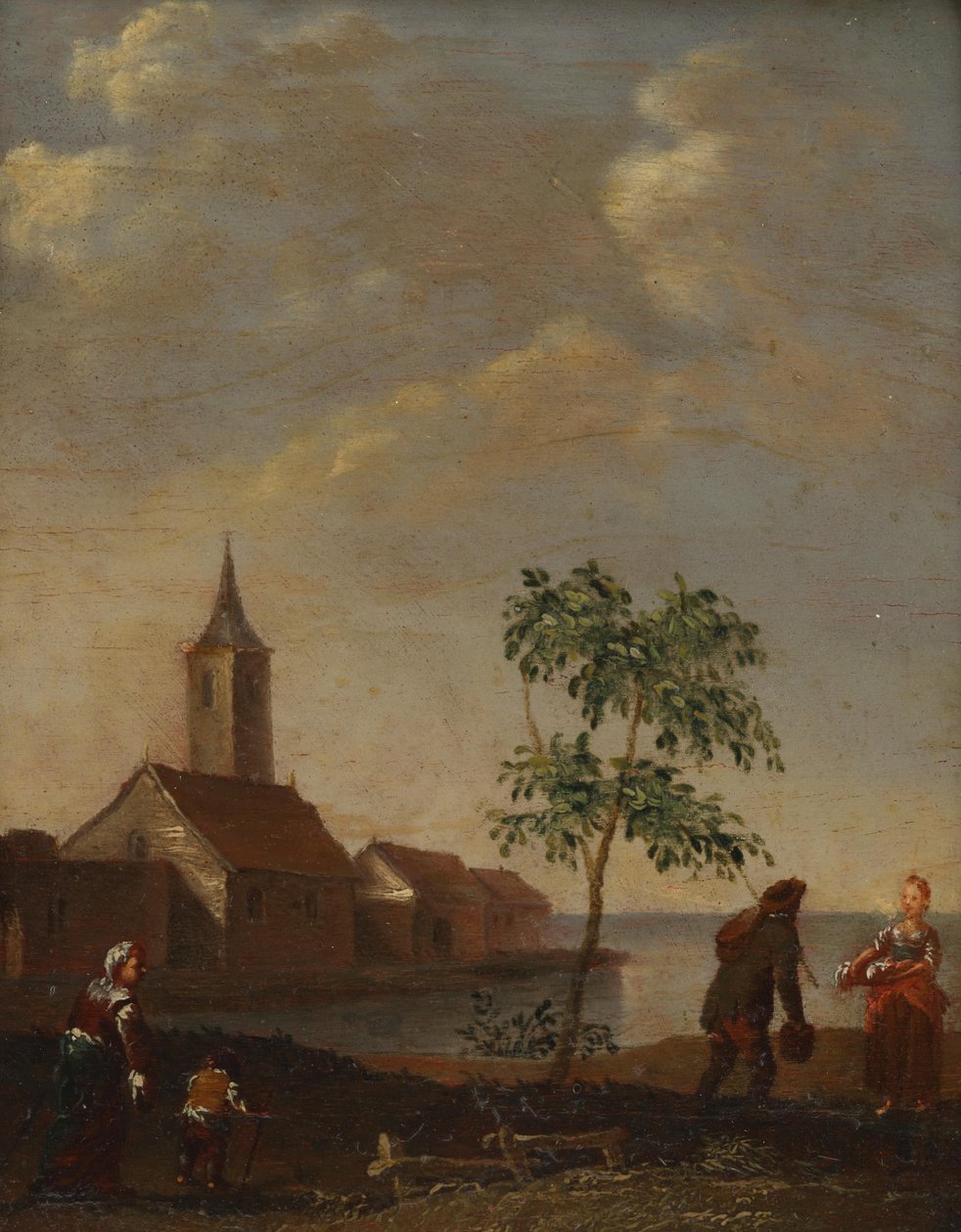 Scène villageoise - Norbert Grund