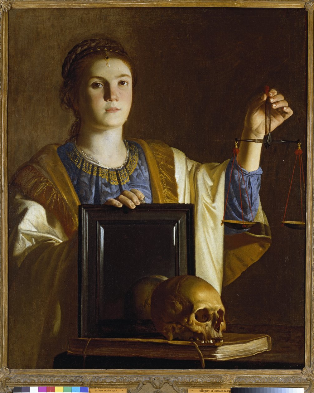 La Vérité présentant un miroir aux vanités du monde, c.1620-1630 - Northern European School