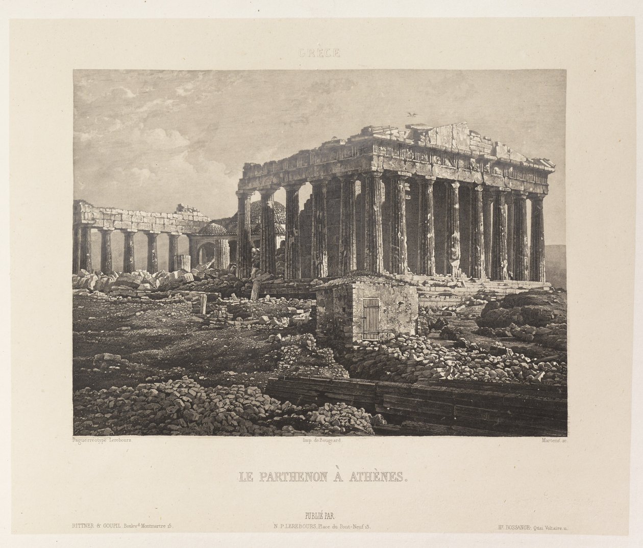 Grèce. Le Parthenon à Athèns - Nöel Marie Paymal Lerebours