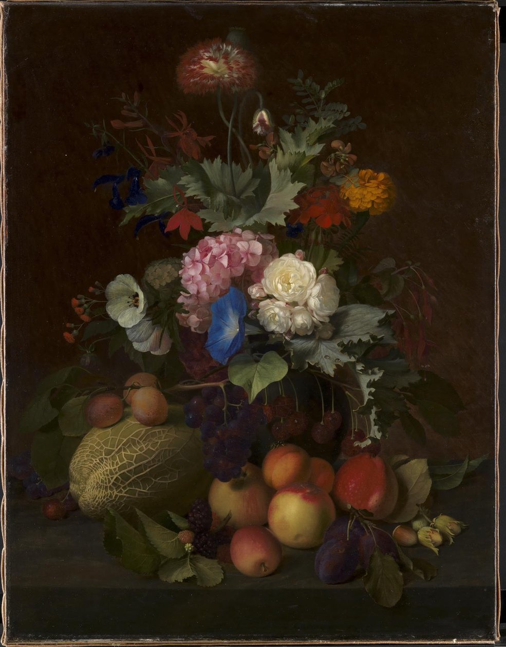 Nature morte avec fruits et fleurs - O.D. Ottesen