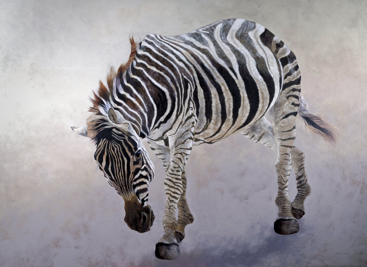 Equus burchelli 2, 2010 (acrylique sur toile) - Odile Kidd