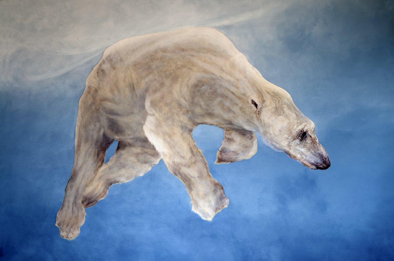 Ursus maritimus 2 (acrylique sur lin gesso) - Odile Kidd