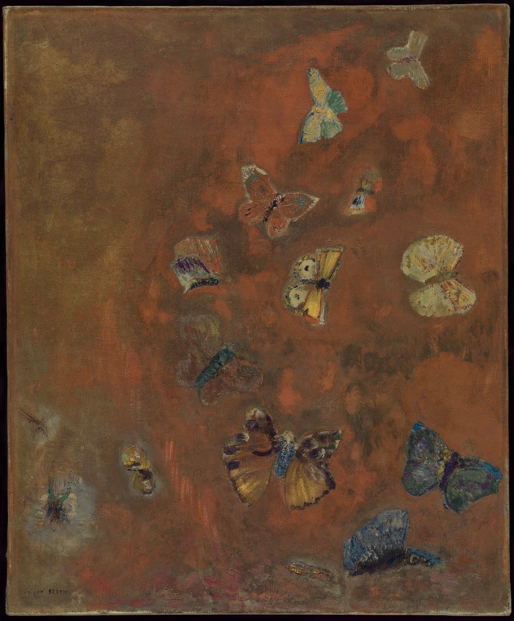 Évocation des papillons, c.1912 - Odilon Redon