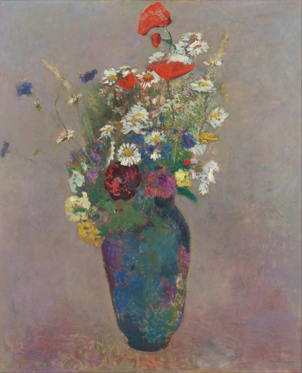 Vision - vase de fleurs - Odilon Redon